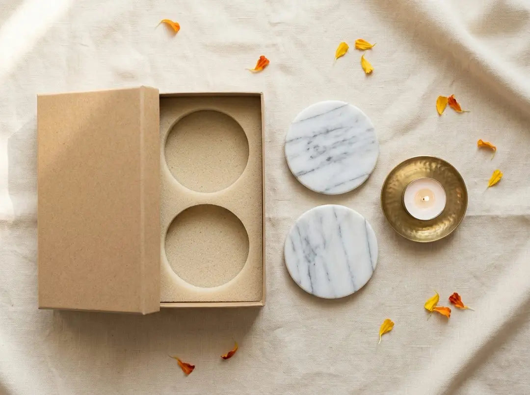 Marble Coaster Duo